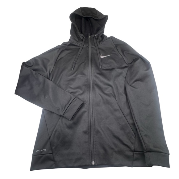 Nike Other - SOLD !!!!!!  Medium Black Sphere Max Therma Hoodie DRI FIT Fleece Full Zip
